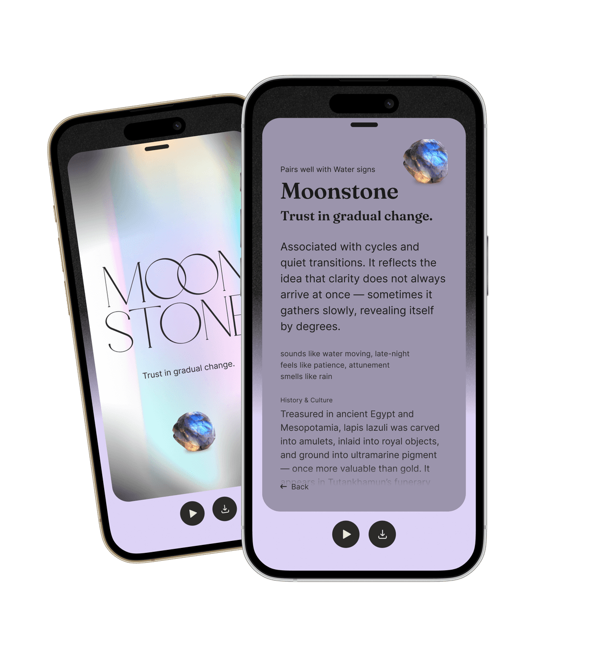 Waystone stone detail view